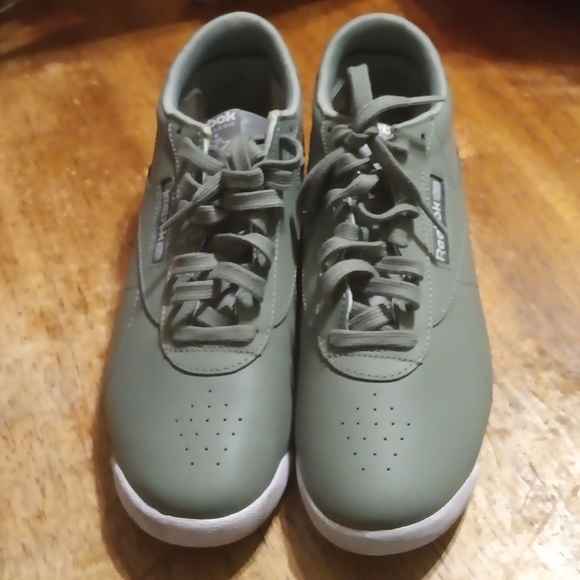 Reebok Womens Army Green Sneakers - Picture 4 of 11
